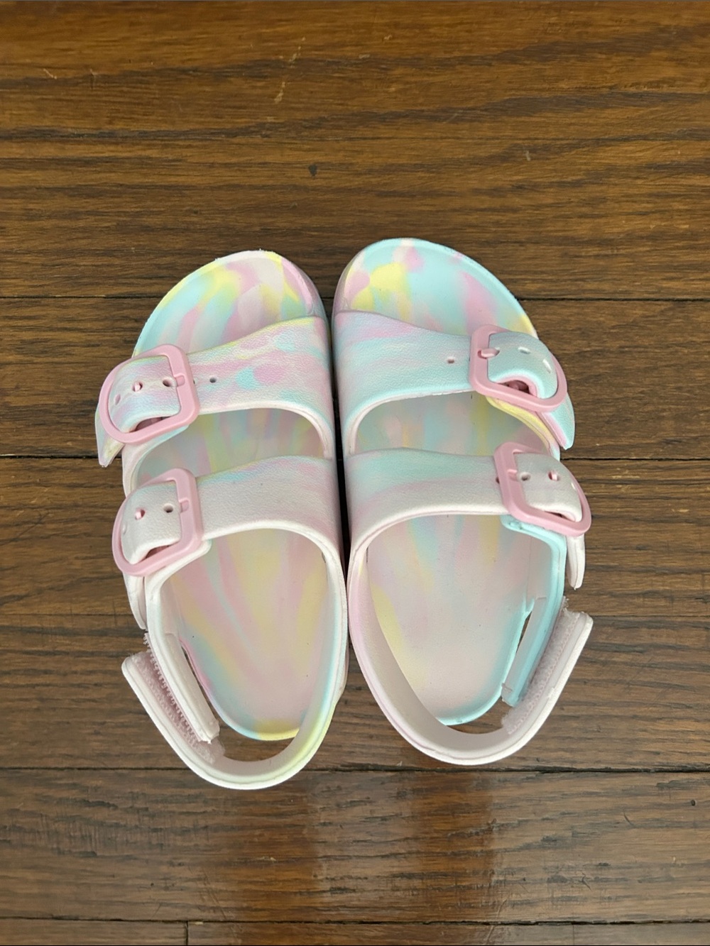 Cat and Jack Tie-Dye Double-Buckle Sandals